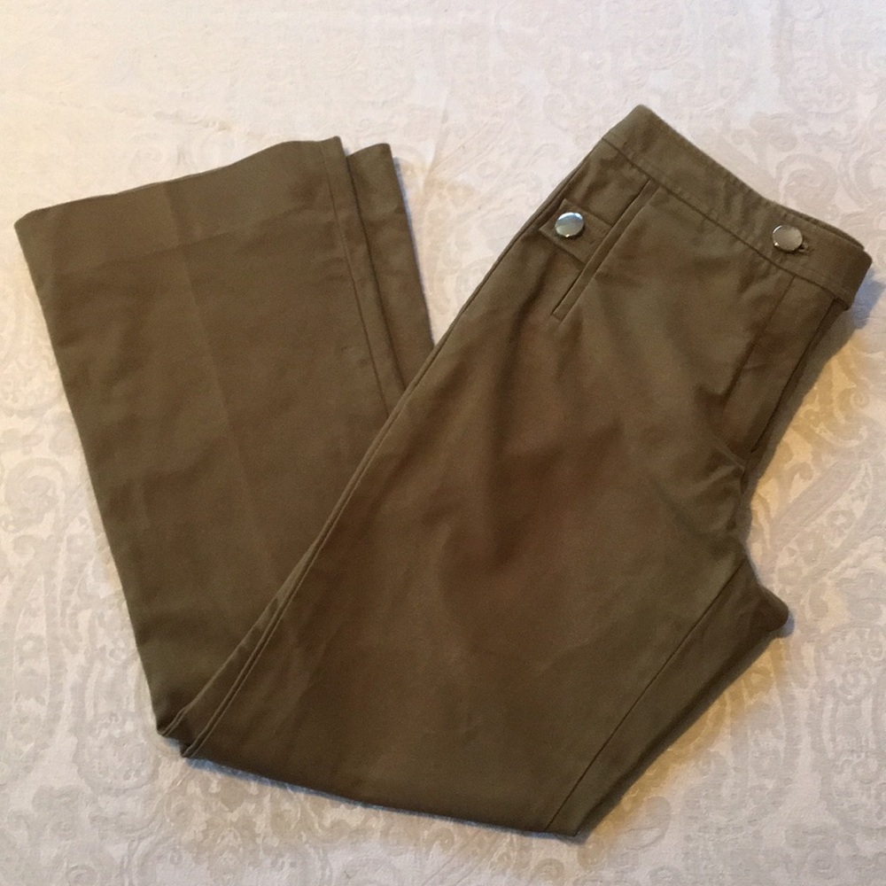 Etcetera Straight leg olive pants size 6